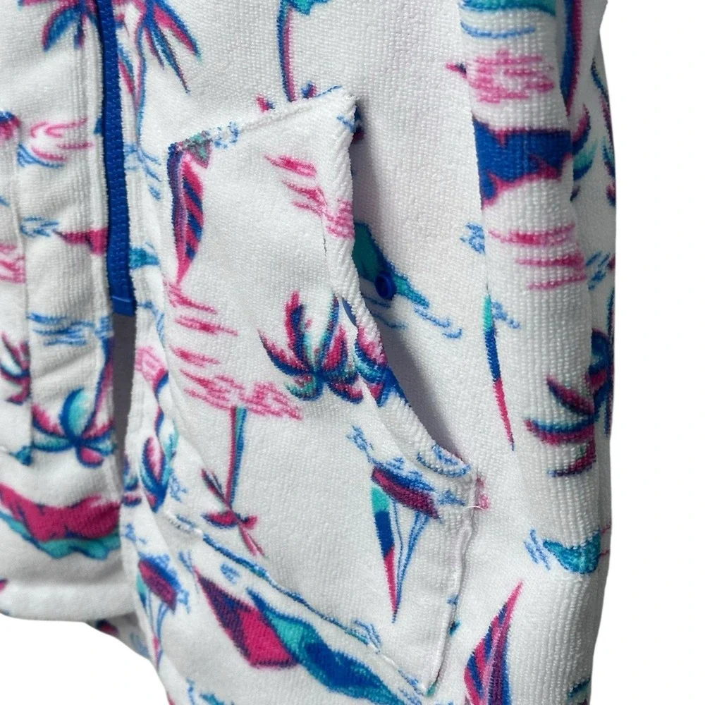 Tommy Bahama Kids Beach Cover Multi-Color Palmtree Terry Cloth‎ Youth Size L/XL